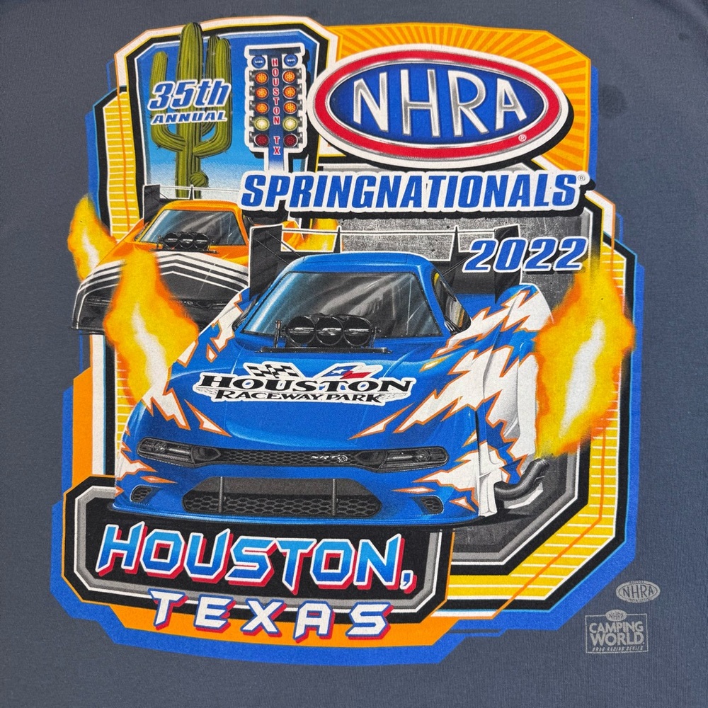 NHRA Drag Race 2022 Spring Nats Houston Cotton T-shirt.3XL